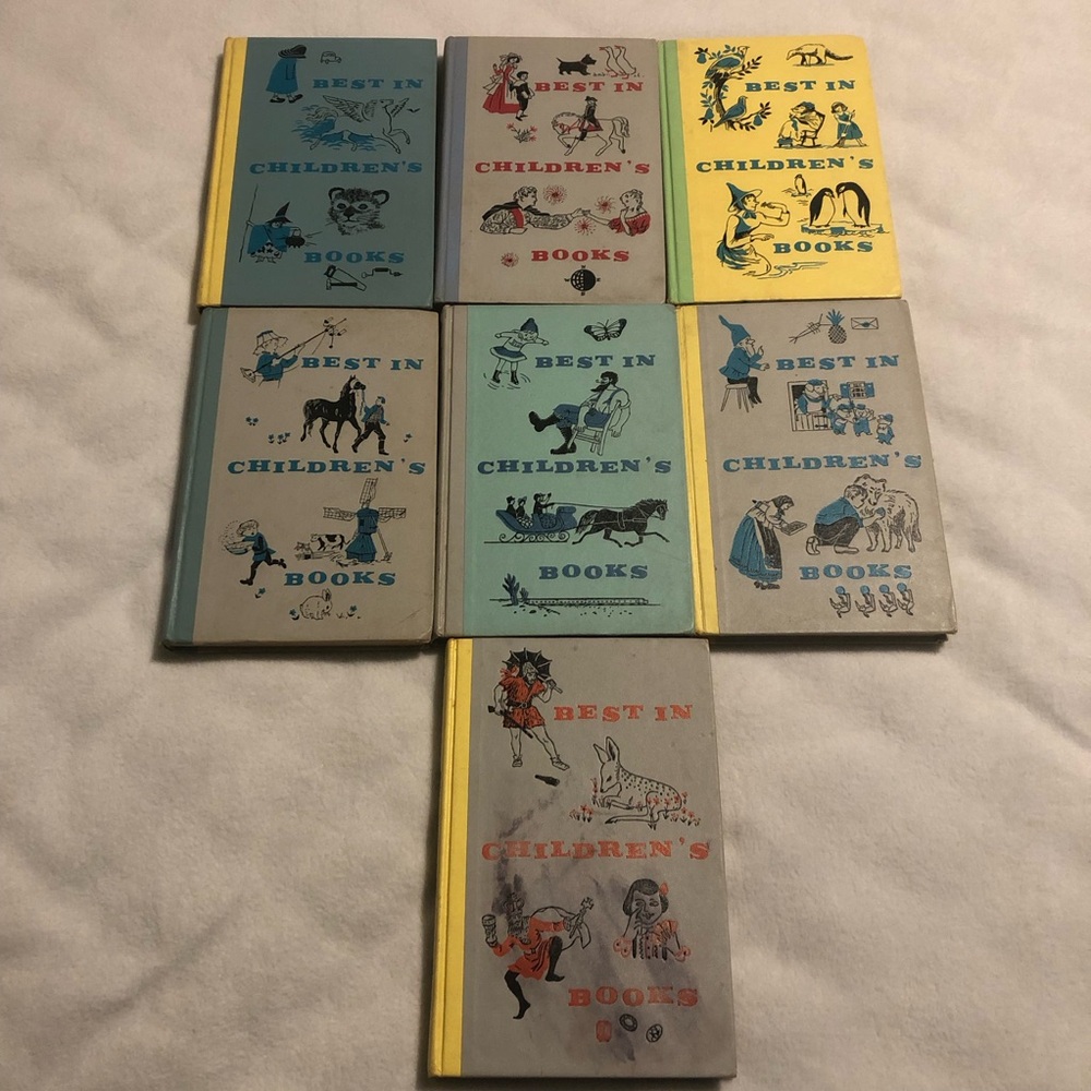 1950's Best in Children's Books Hardcover Bundle Lot Set of 7 Pls Read